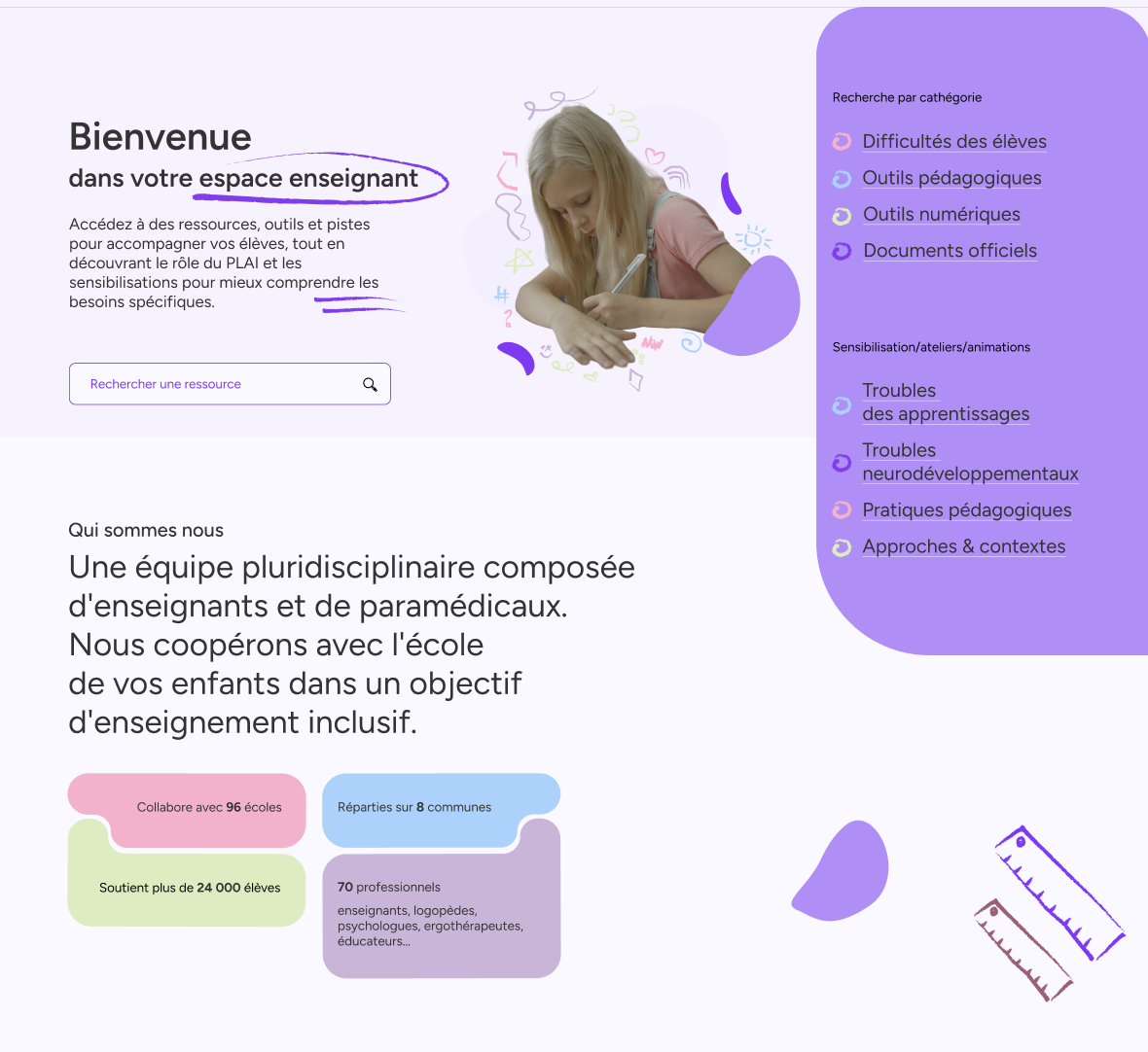 accueil enseignant